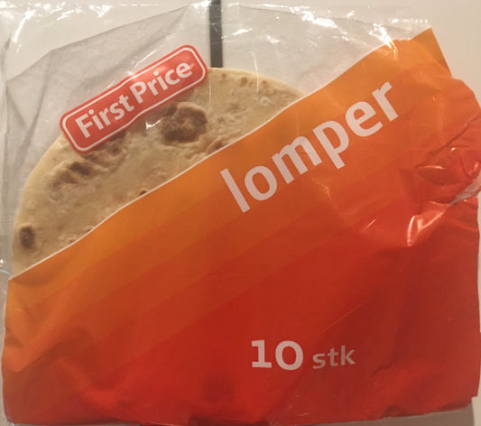 First Price Lomper 10 pk. 260 gr (OBS: Frysevare. Sendes ikke pr. post.)