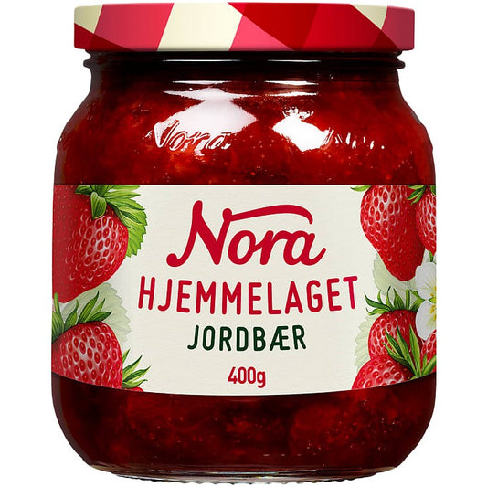 Nora jordbærsyltetøy, 400 gr.
