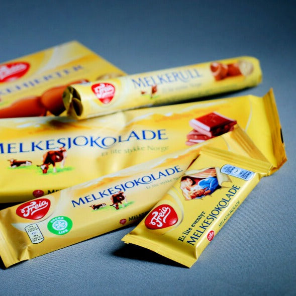 Sjokolade, godteri og brus