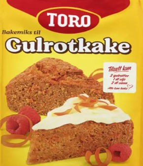 Toro gulrotkake mix 396 gr