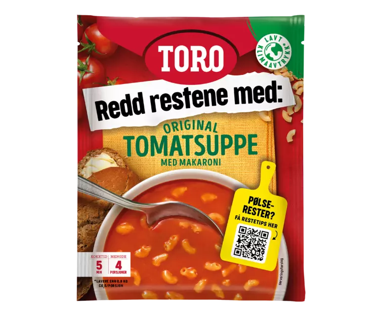 Toro Tomatsuppe m/makaroni