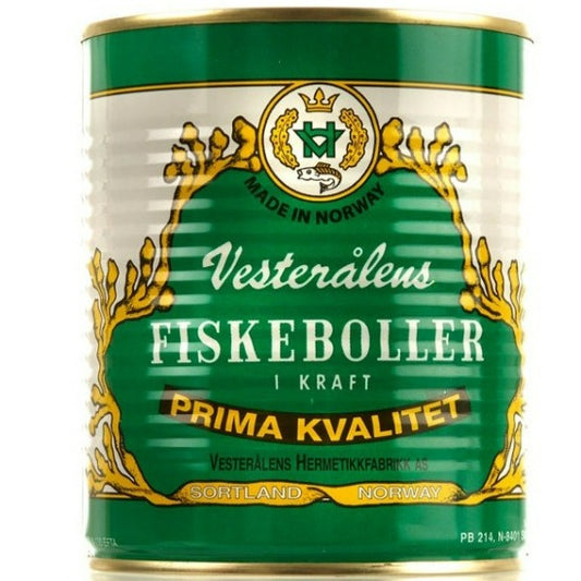 Vesterålens Fiskeboller i kraft, 800 gr.