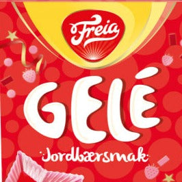 Freia gele med jordbærsmak, 125 gr.