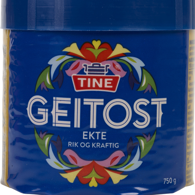 Tine ekte rund geitost 750 gr.